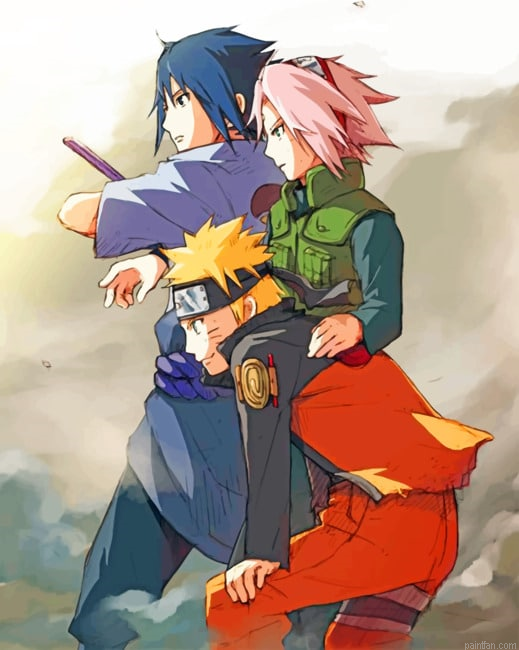 Naruto Sasuke And Sakura New Paint By Numbers.png