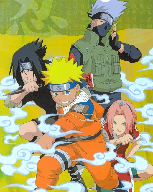 Naruto Sasuke Itachi Sakura Kakashi New Paint By Numbers.png