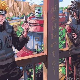 Naruto And Jonin Paint By Numbers.png