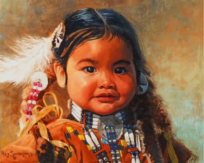 Native American Girl New Paint By Numbers.png