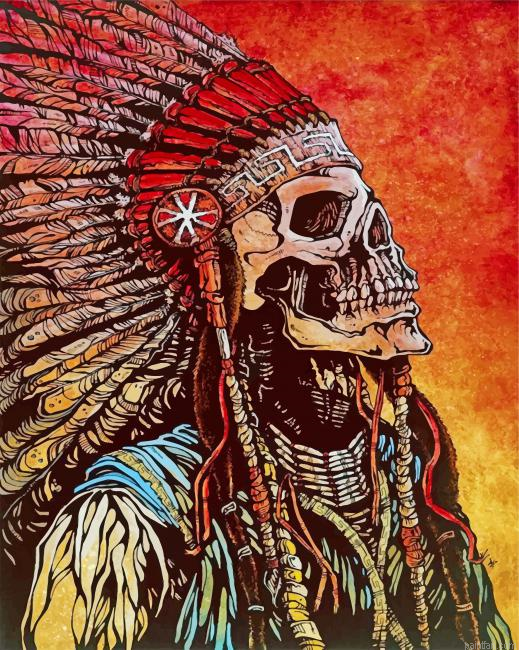 Native American Skull Paint By Number.png