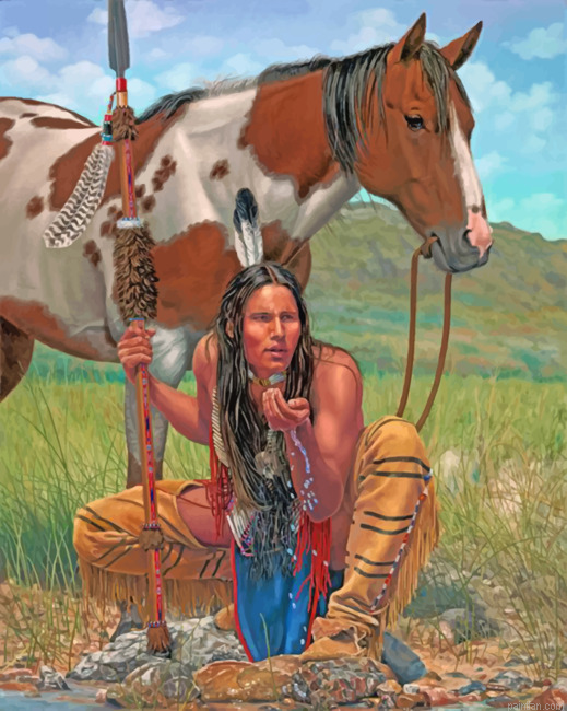 Native Man Paint By Number.png