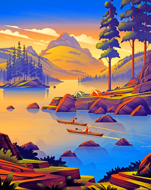 Nature Landscape Illustration Paint By Numbers.png