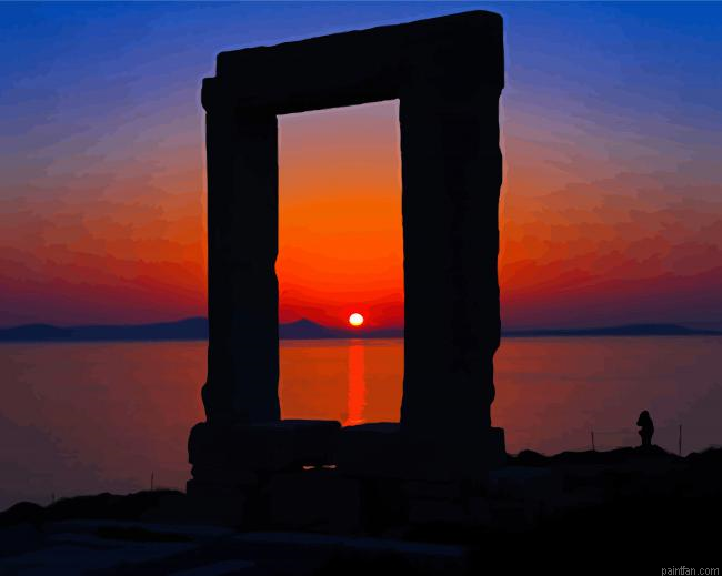 Naxos Portara Paint By Numbers.png