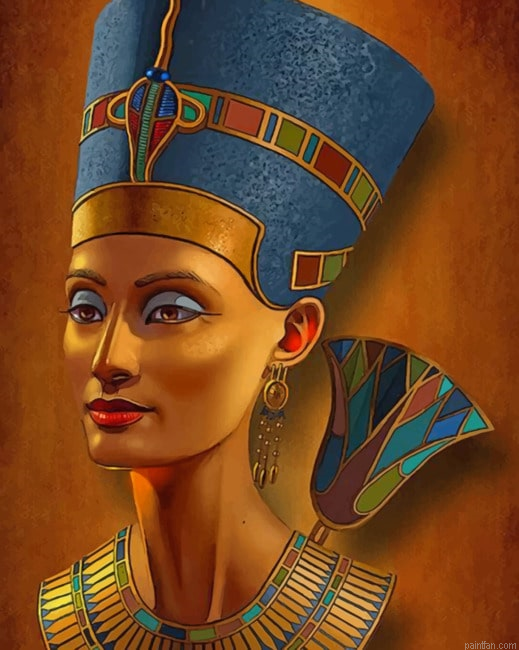 Nefertiti Egyptian Queen New Paint By Numbers.png
