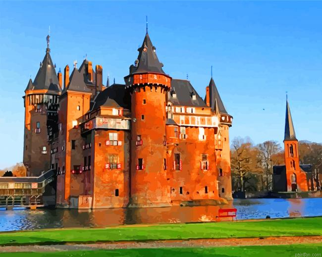 Netherlands Castle De Haar Paint By Number.png