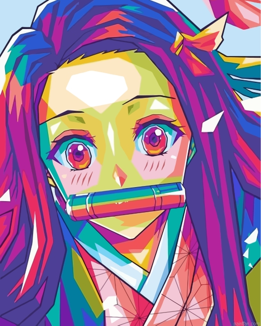 Nezuko Art Paint By Number.png