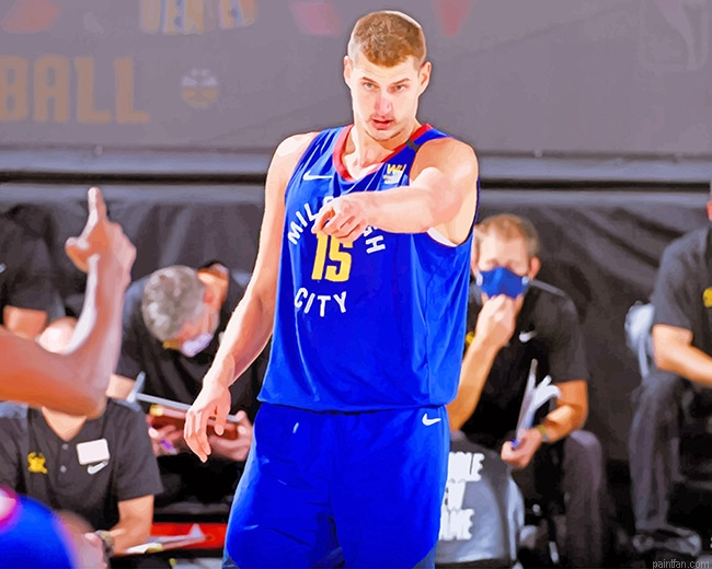 Nikola Jokic Denver Nuggets New Paint By Numbers.png
