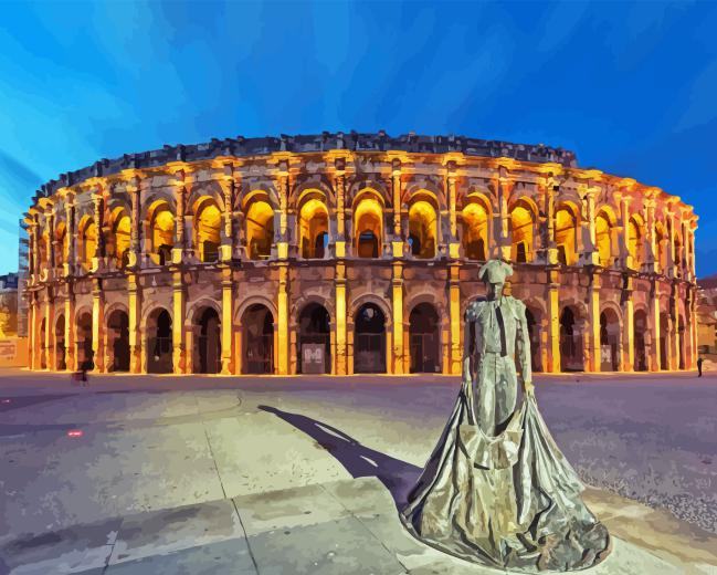 Nimes Amphitheatre Paint By Numbers.png