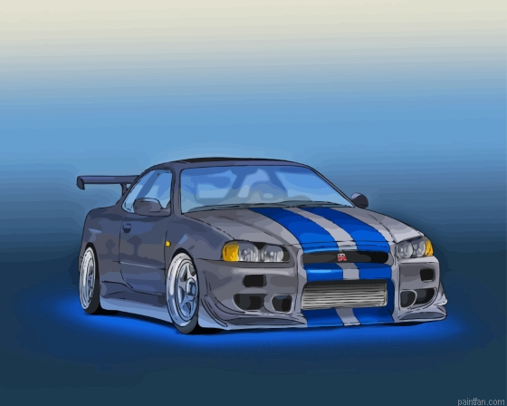 Nissan R34 Car Paint By Numbers.png