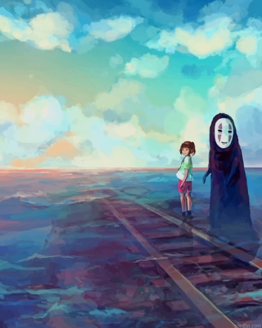 No Face And Chihiro New Paint By Numbers.png