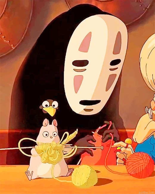 No Face Kaonashi And His Friends New Paint By Numbers.png