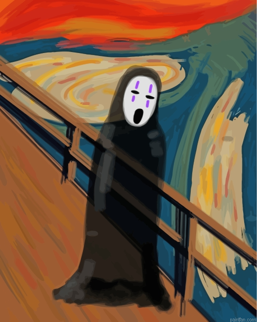 No Face The Scream Paint By Number.png