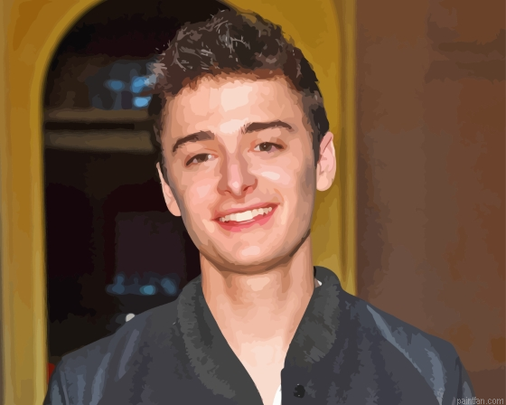 Noah Schnapp Smiling Paint By Numbers.png