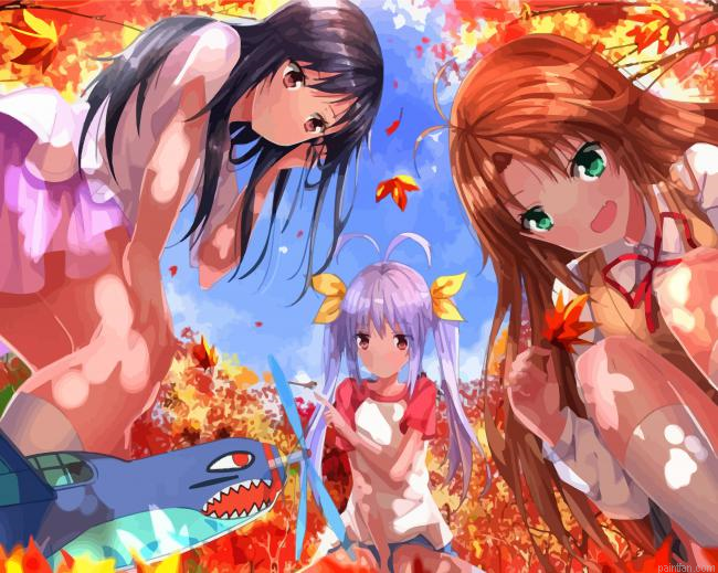 Non Non Biyori Characters Paint By Numbers.png