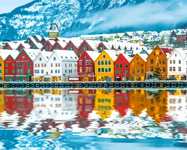 Norway Buildings Paint By Numbers.png