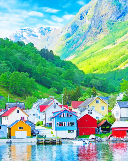 Norway Colored Houses New Paint By Numbers.png