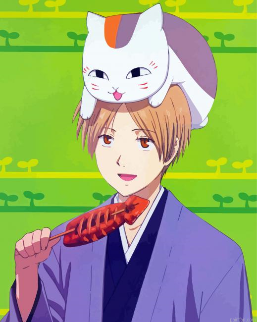 Nyanko Sensei And Takashi Natsume Paint By Numbers.png