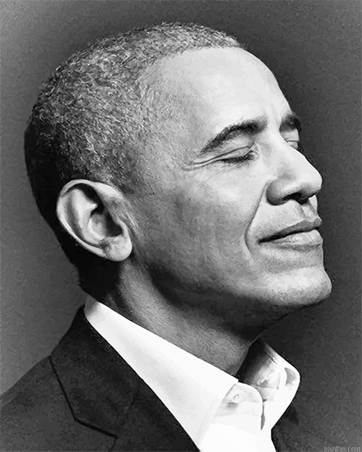 Obama Black And White New Paint By Numbers.png