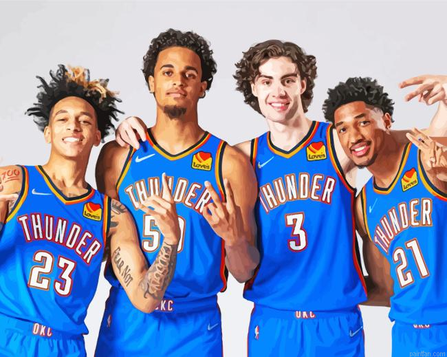 Okc Thunder Basketballers Paint By Numbers.png