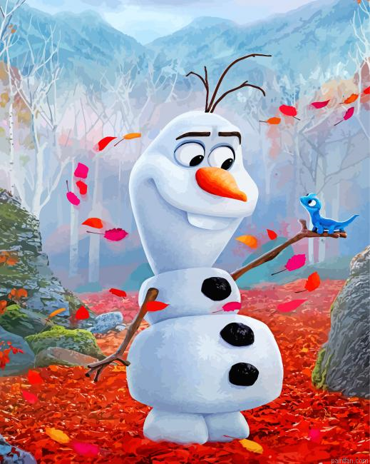 Olaf And His Friend Paint By Numbers.png