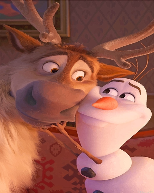 Olaf Frozen New Paint By Numbers.png