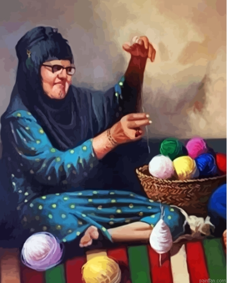 Old Arabic Grandma Paint By Numbers.png
