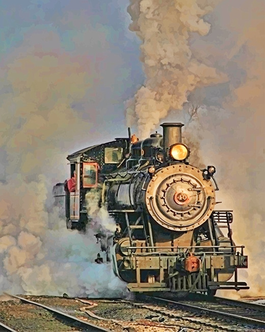 Old Steam Engine Train Paint By Number.png