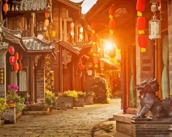 Old Town Of Lijiang Paint By Numbers.png