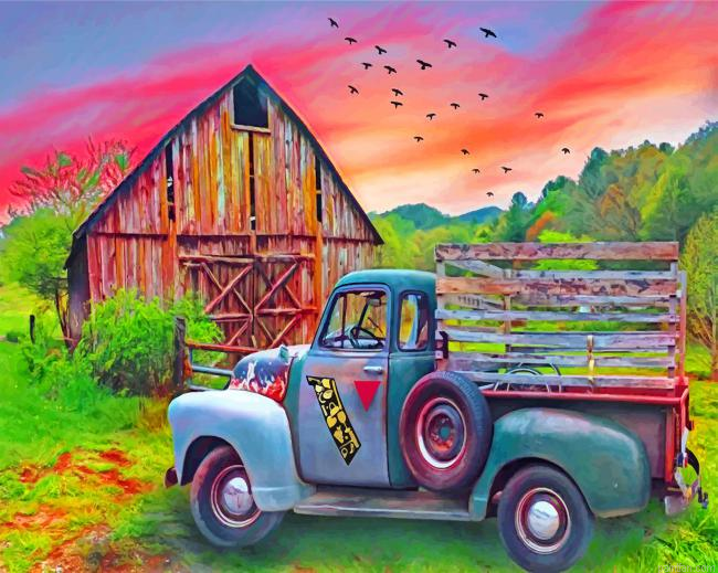 Old Truck And Barn Paint By Number.png
