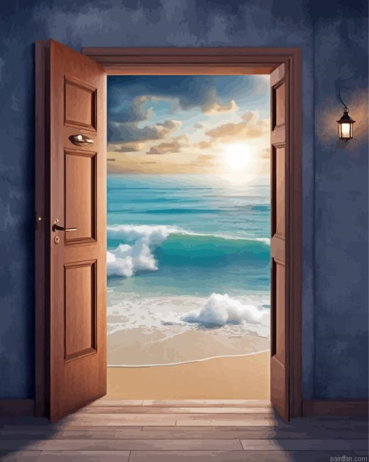 Open Door To Sea Paint By Numbers.png