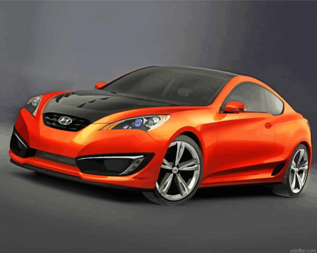 Orange Hyundai Genesis Paint By Numbers.png