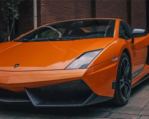 Orange Lamborghini Car Paint By Number.png