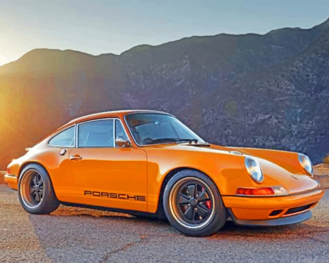 Orange Porsche 911 Paint By Numbers.png