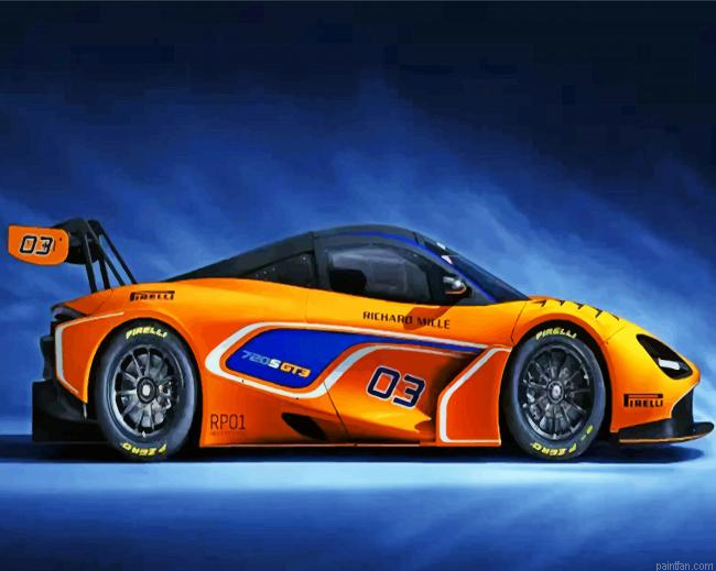 Orange Racing Car Paint By Numbers.png