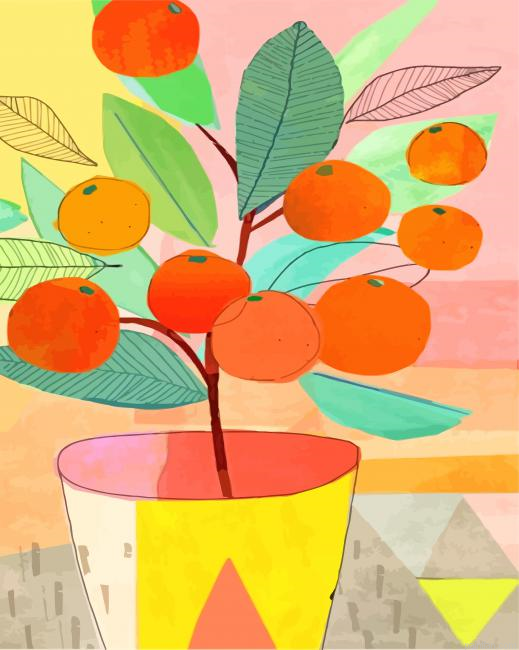 Orange Tree Plant Paint By Numbers.png