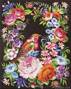 Ornate Bird Paint By Numbers.png