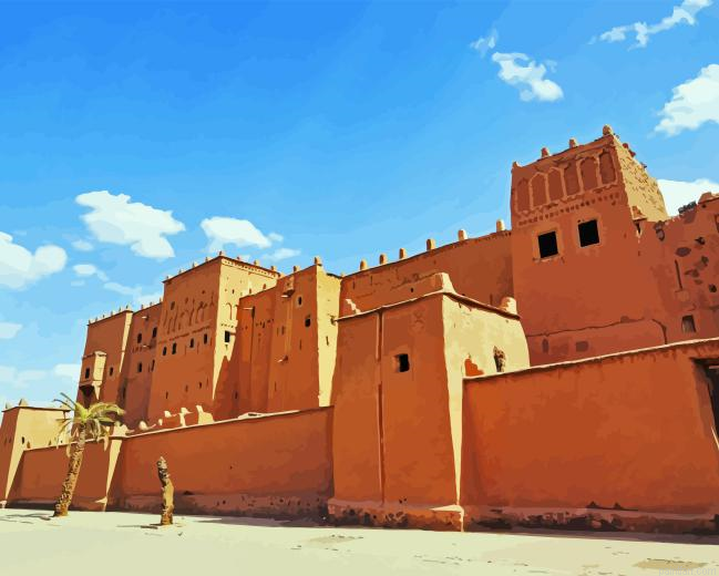 Ouarzazate Taourirt Kasbah Paint By Numbers.png
