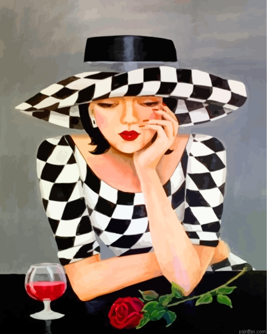 Overthinker Woman Paint By Number.png