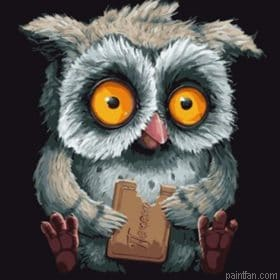 Owl Eating Paint By Numbers.png