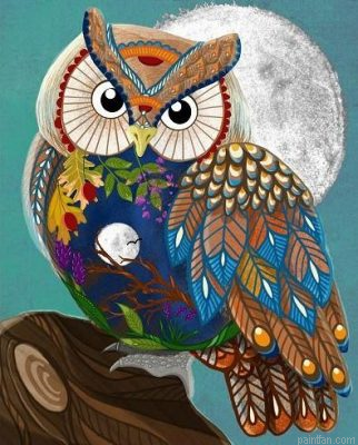 Owl And Moon Paint By Numbers.png