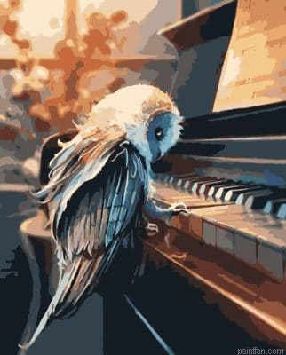 Owl On Piano Paint By Numbers.png