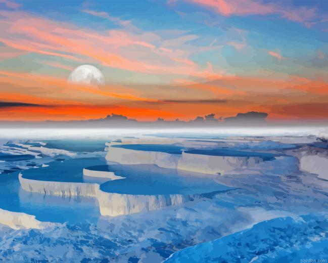 Pamukkale At Sunset Paint By Numbers.png