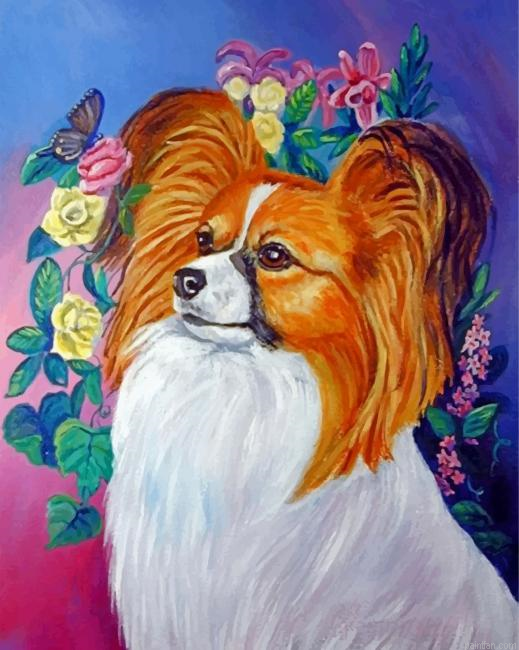 Papillon Dog Paint By Number.png