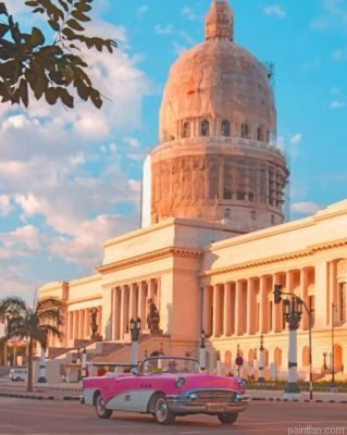 Parque Central Havana Cuba Paint By Number.png