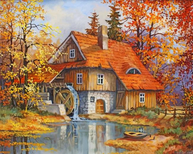 Peaceful Lake House Paint By Numbers.png
