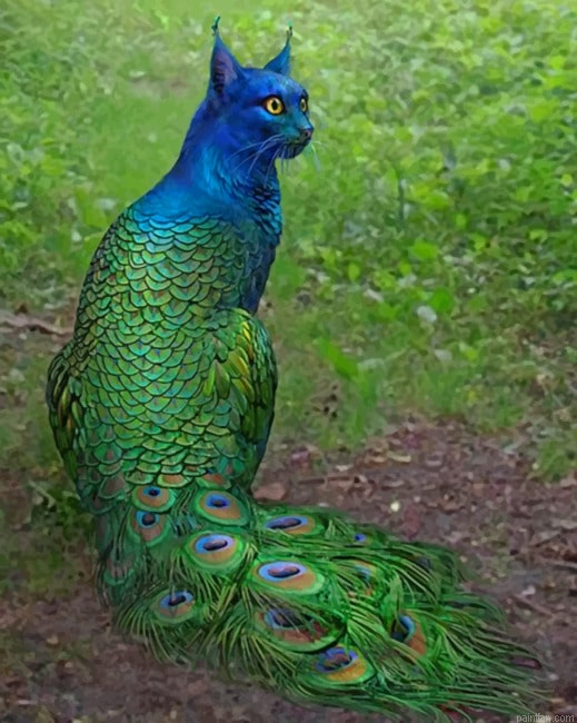 Peacock Cat New Paint By Numbers.png
