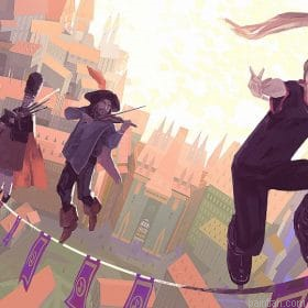 People Walking On Rope Paint By Numbers.png
