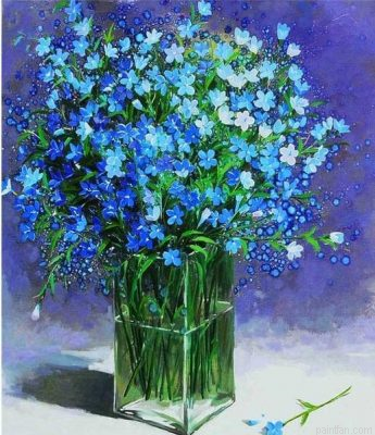 Periwinkle Flowers Paint By Numbers.png