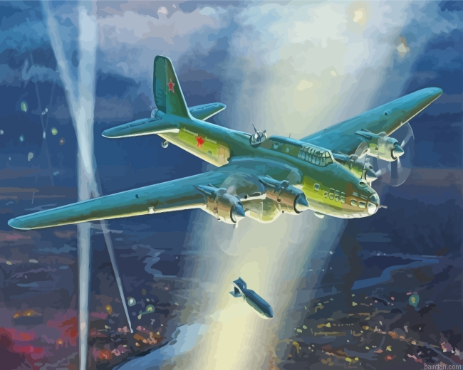 Petlyakov Pe 8 Bomber Heavy Bomber Paint By Number.png